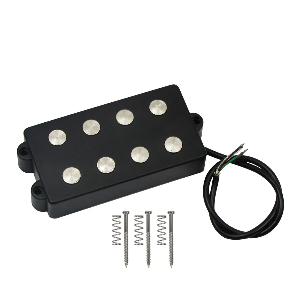 Новая Бесшумная двойная катушка Humbucker 4 струнные басы пикап открытый