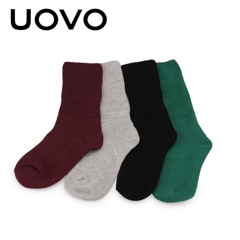 UOVO/4 пара/лот; коллекция года; модная детская одежда для девочек; однотонные классические леггинсы для девочек старше 10 лет; для крупных детей