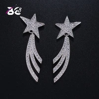 be 8 2018 new design fashion star dangle earrings and feather drop earrings for women brincos jewelry popular gift e390
