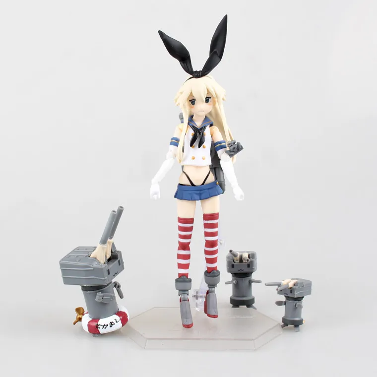 16 см коллекция Kantai Shimakaze Figma 214 экшн-фигурка игрушек аниме куклы из мультфильма
