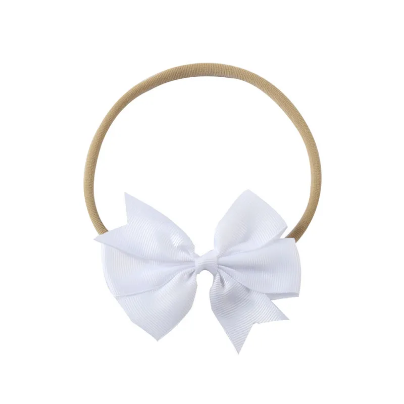 20Pcs/lot 3.35inch Kids Girls Bow Elastic Hair Band Bowknot Headbands Accessories Kid Bands Summer Style 556 | Детская одежда и
