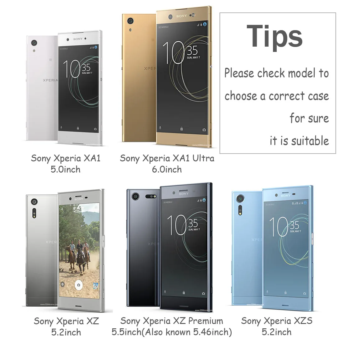 Прозрачный чехол для Sony Xperia XA1/XA1 Ultra/XZ Premium/XZs/X/XA/X Mini/X Performance мягкий силиконовый из