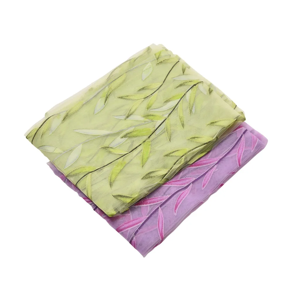 Оптовая продажа декоративные 3d занавески в виде листьев ивы для гостиной спальни