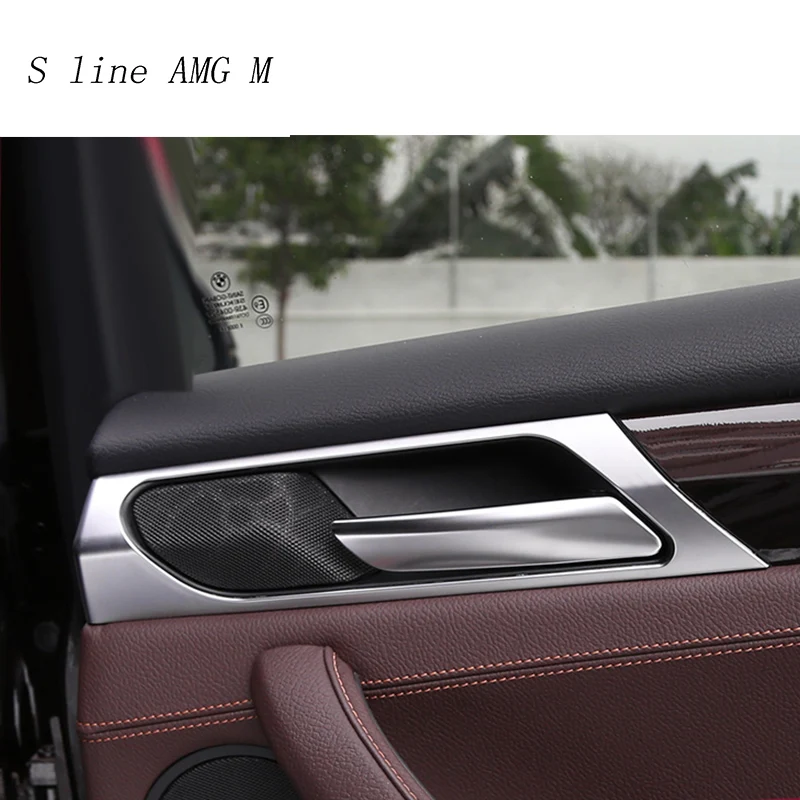 Автомобильный Стайлинг для BMW X3 F25 X4 F26 2014 2017 накладка на внутреннюю дверную ручку