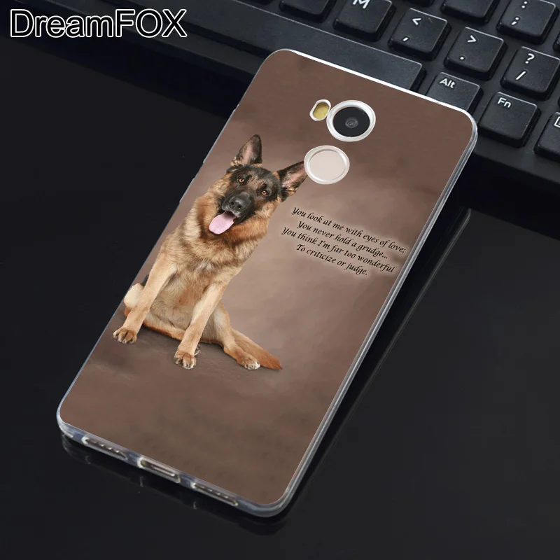 Dreamfox K108 Пособия по немецкому языку овчарка любовь Мягкий силиконовый чехол из