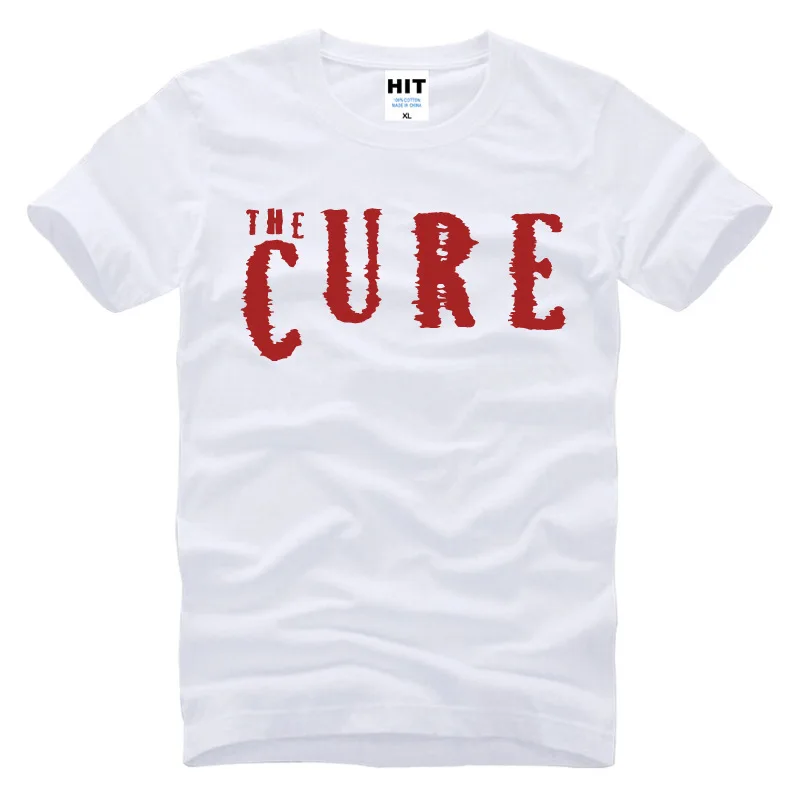 2017 Новая Мода С Коротким Рукавом The Cure Rock Band Напечатанная Письмом мужская
