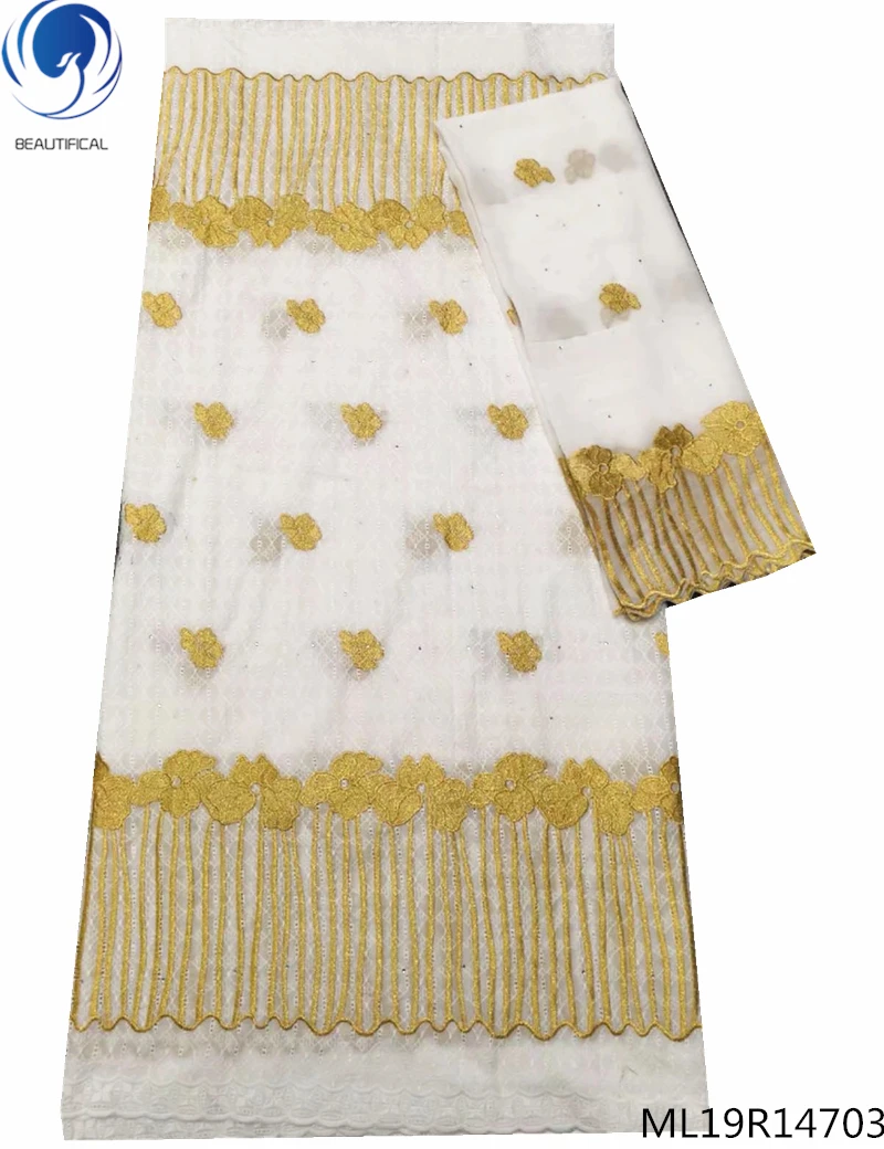 

Красивая африканская ткань, швейцарское кружево, Лидер продаж 2019 товаров, бесплатная доставка с розовым шарфом, 7 ярдов в комплекте, ML19R147