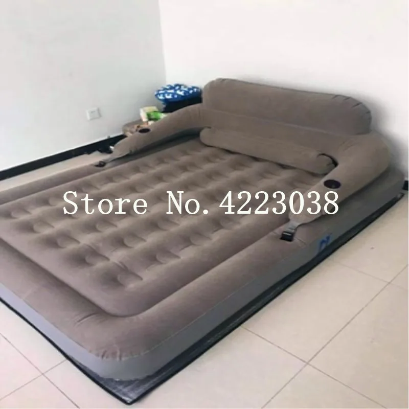 

Free Shipping 183*203*22cm Air Mattress Back Mattress Home Bedroom Air Bed Beach Mat Inflatable Mattress With Electric Pump