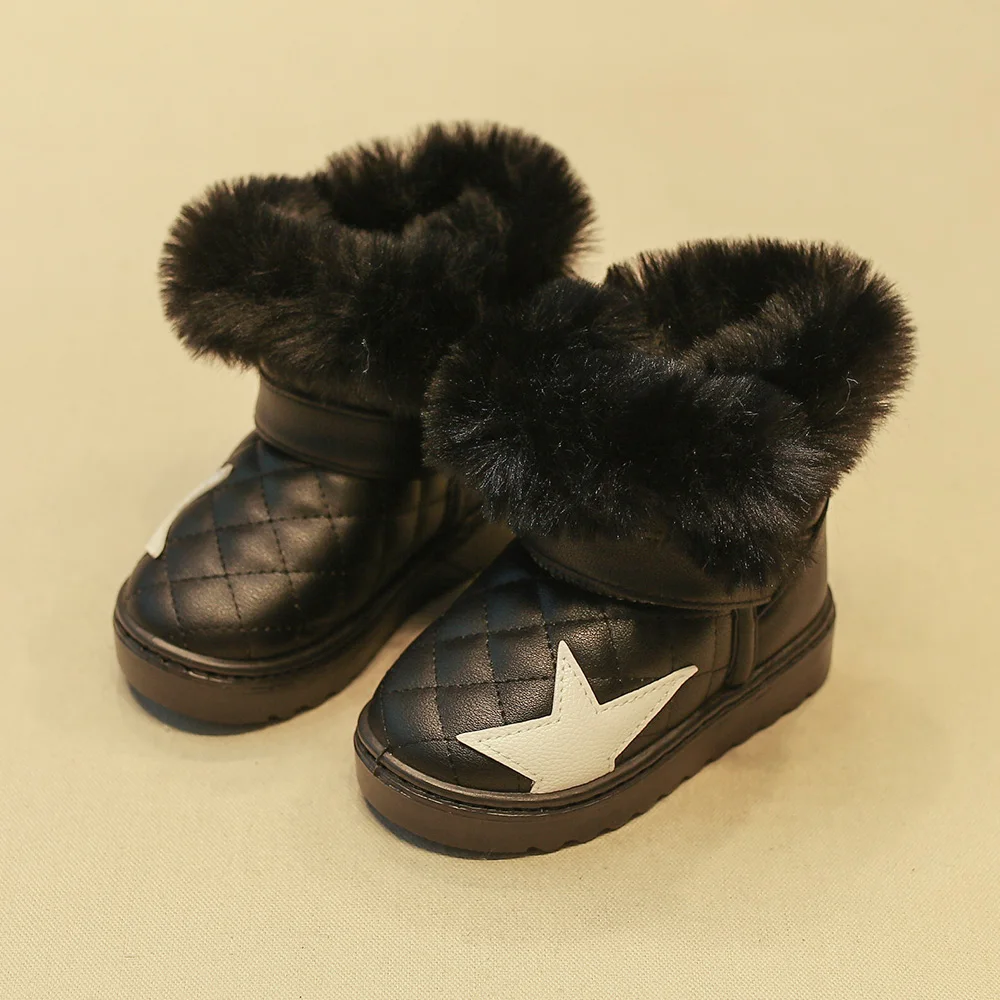 Детские зимние сапоги для маленьких девочек детская обувь бархат 2018 мальчиков