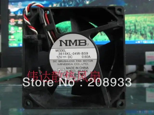 Для NMB 9038 DC12V 0.6A 3615KL 04W B59|nmb| |