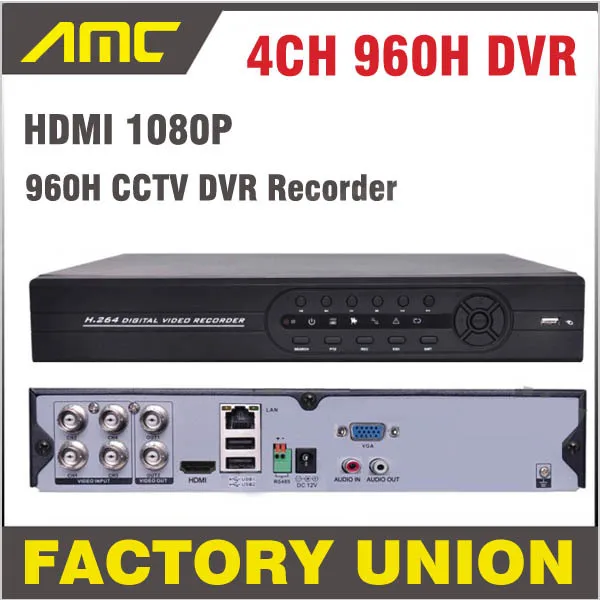 Новый видеонаблюдения DVR 4CH канал полный D1 HVR Регистраторы 960 H HDMI H.264 сети