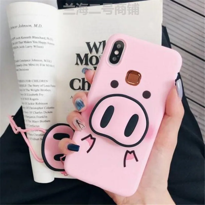 Для Xiao mi Red mi Note 7 6 5 Pro 5A 4X5 Plus 4A 7 mi A1 5X A2 6X8 Lite 9 SE 6 чехол s Pig Nose мягкий чехол из ТПУ с ремешком для телефона