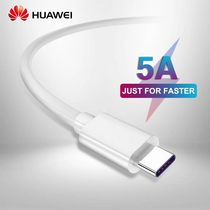 HUAWEI оригинальный USB 5A Тип C кабель для передачи данных 3 1 P10 плюс P20 MATE 9 10 20 X Pro Lite