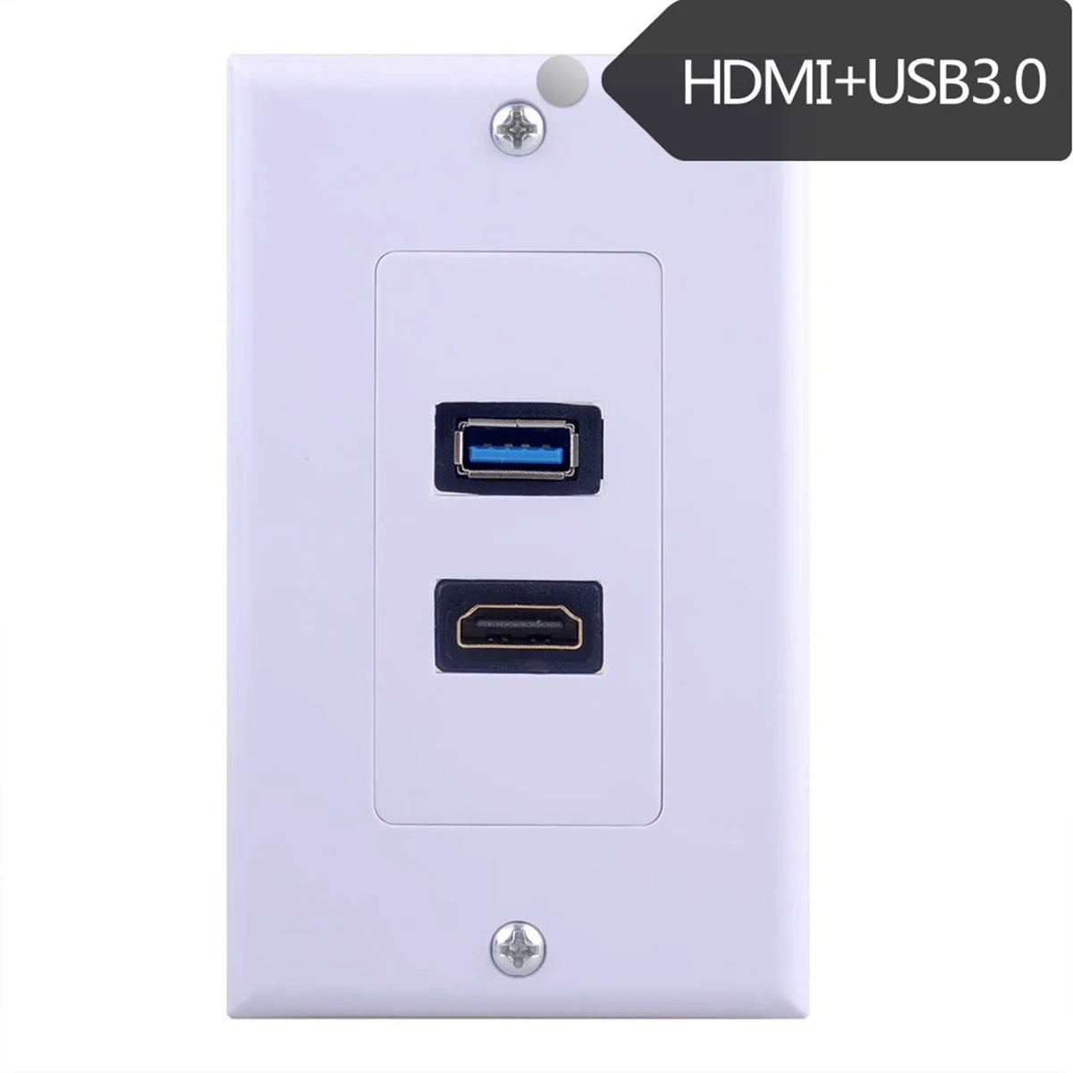 Настенная розетка HDMI и USB 3 0 настенная с одной связью креплением крышка из АБС