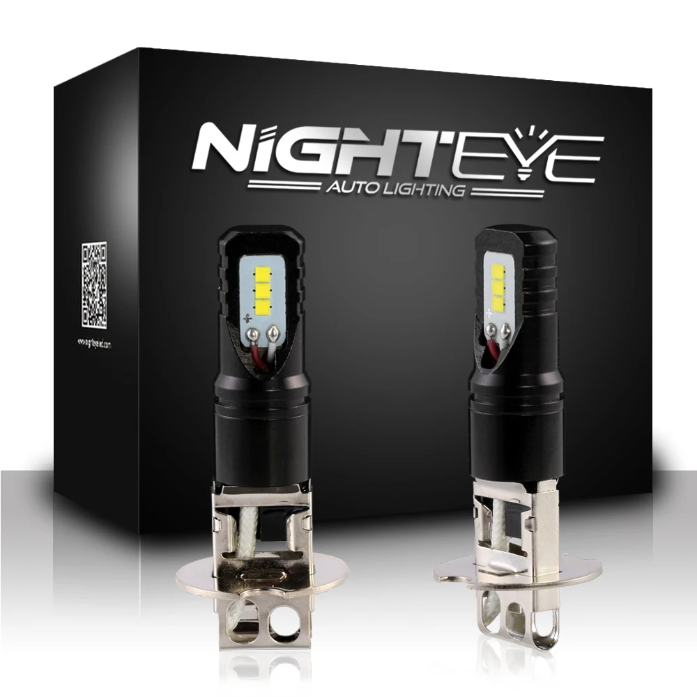 Nighteye H10 H11 H16 880 881 9005 9006 H1 H3 H4 H9 PSX24 светодиодные противотуманные Лампочки 1600LM 80 w/set