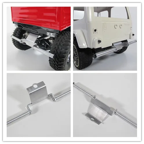 Пользовательский задний и передний алюминиевый бампер для Tamiya RC 1/10 CC01 шасси Jeep