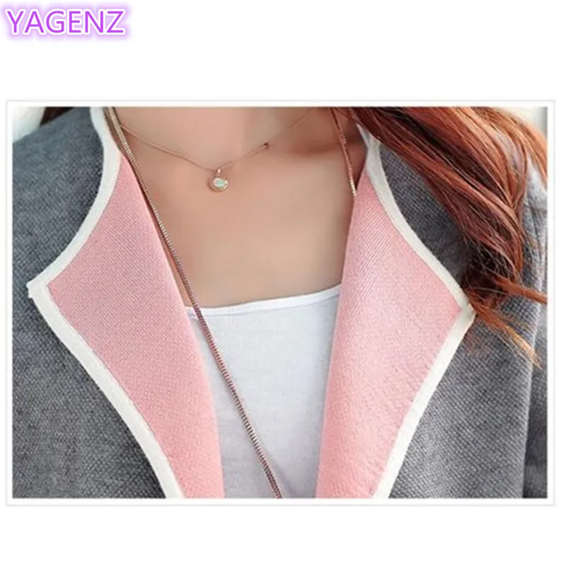 Женский вязаный свитер YAGENZ весенний большого размера кардиган модный 174 |