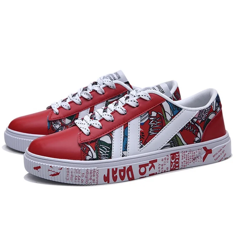 LIN KING/модные зимние ботинки с цветочным принтом Обувь На Шнуровке Для мужчин на