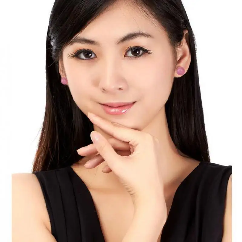 10 мм розовый подвеска с камнем “кошачий глаз” серьги со шпилькой для женщин опал