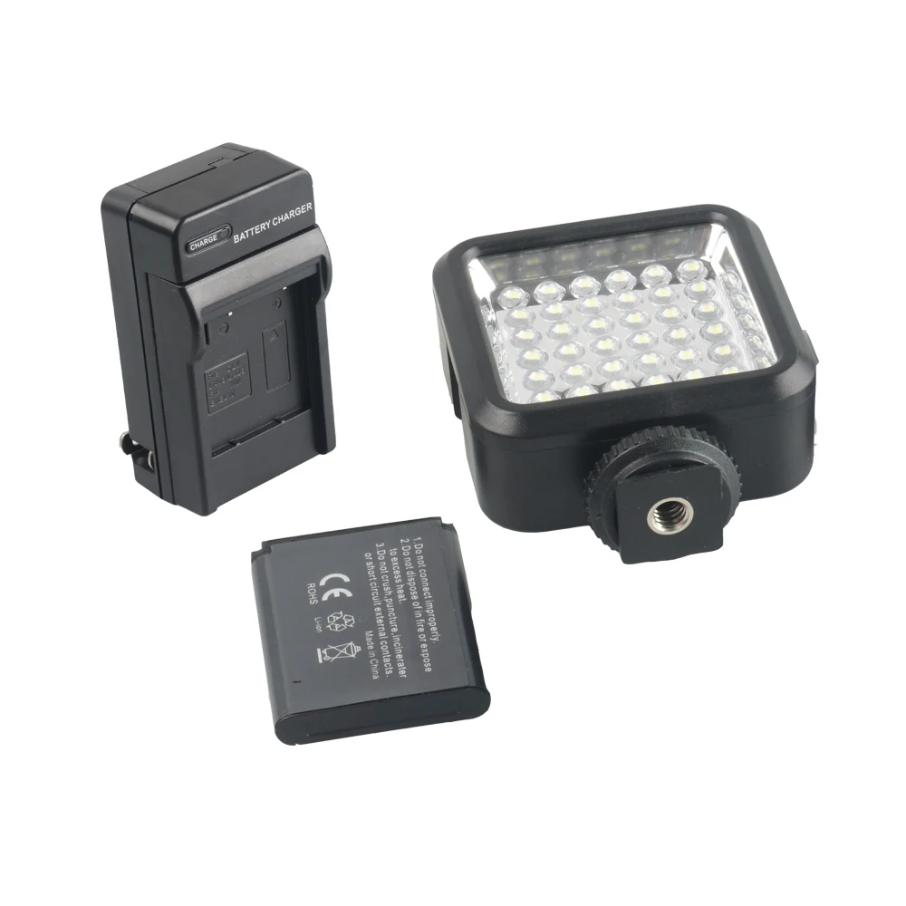 

WanSen W36 4W LED Video Camera Light US plug Black 160LX 6500K DC 3.7V for Gopro 1/2/3/4 DSLR Cameras