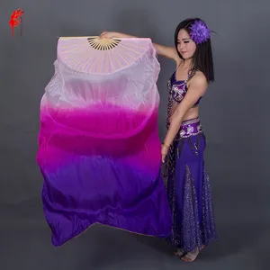 Веер-фата из 100% натурального шелка для танца живота, 180 см
