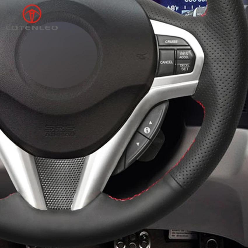 LQTENLEO черная искусственная кожа DIY крышка рулевого колеса автомобиля для Honda CR-Z CRZ 2011 2012 2013
