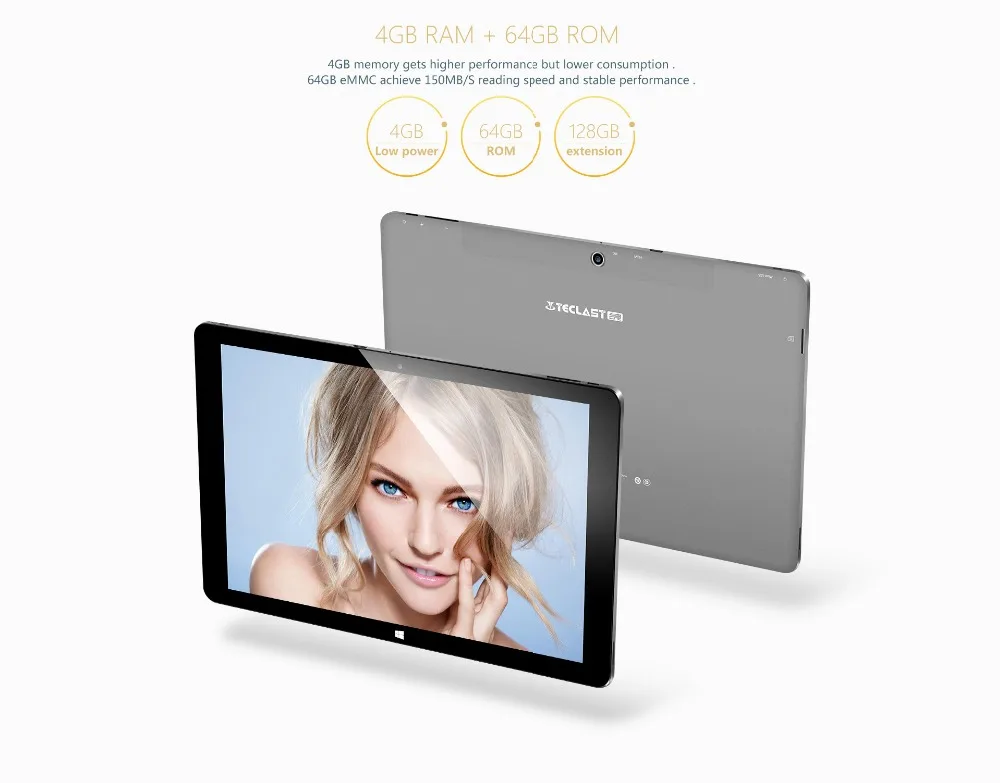 Оригинал Teclast Tbook 11 10 6 &quot2in1 Tablet PC Windows10 и Android 5 1 dual os Intel Z8300 4 ГБ Оперативная память 64