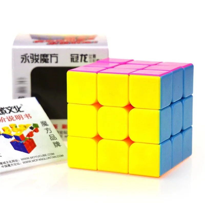 YJ GUANLONG 3x3x3 магические кубики Stickerless speed Cube гладкая головоломка твист