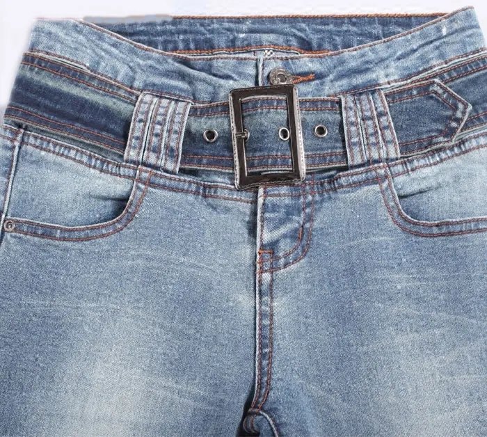 Лето и Осень Высокая талия микро-брюки женские брюки тонкий корейский прямые