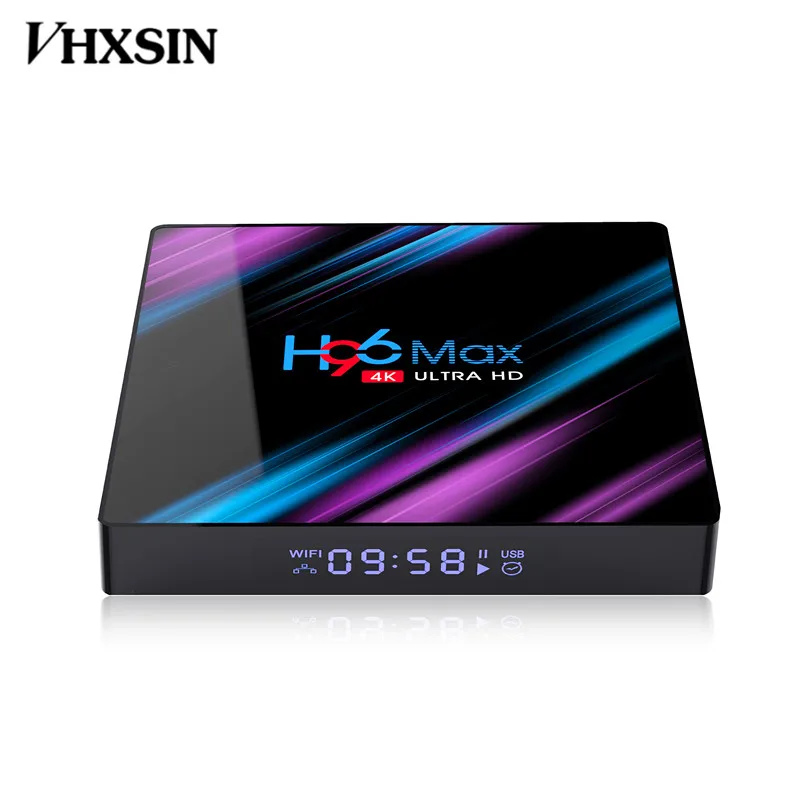 VHXSIN 2 шт./лот H96 MAX 3318 ТВ приставка Android 9 Rockchip RK3318 Четырехъядерный 4 ГБ ОЗУ 32 Гб 64 ПЗУ