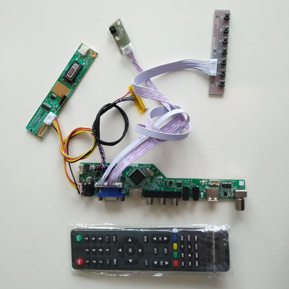 Плата контроллера комплект ТВ DVI VGA lcd tv 56 USB AV Аудио RF HDMI для LP171WP4(TL)(B3)/(TL)(B4) 1440X900 панель монитора