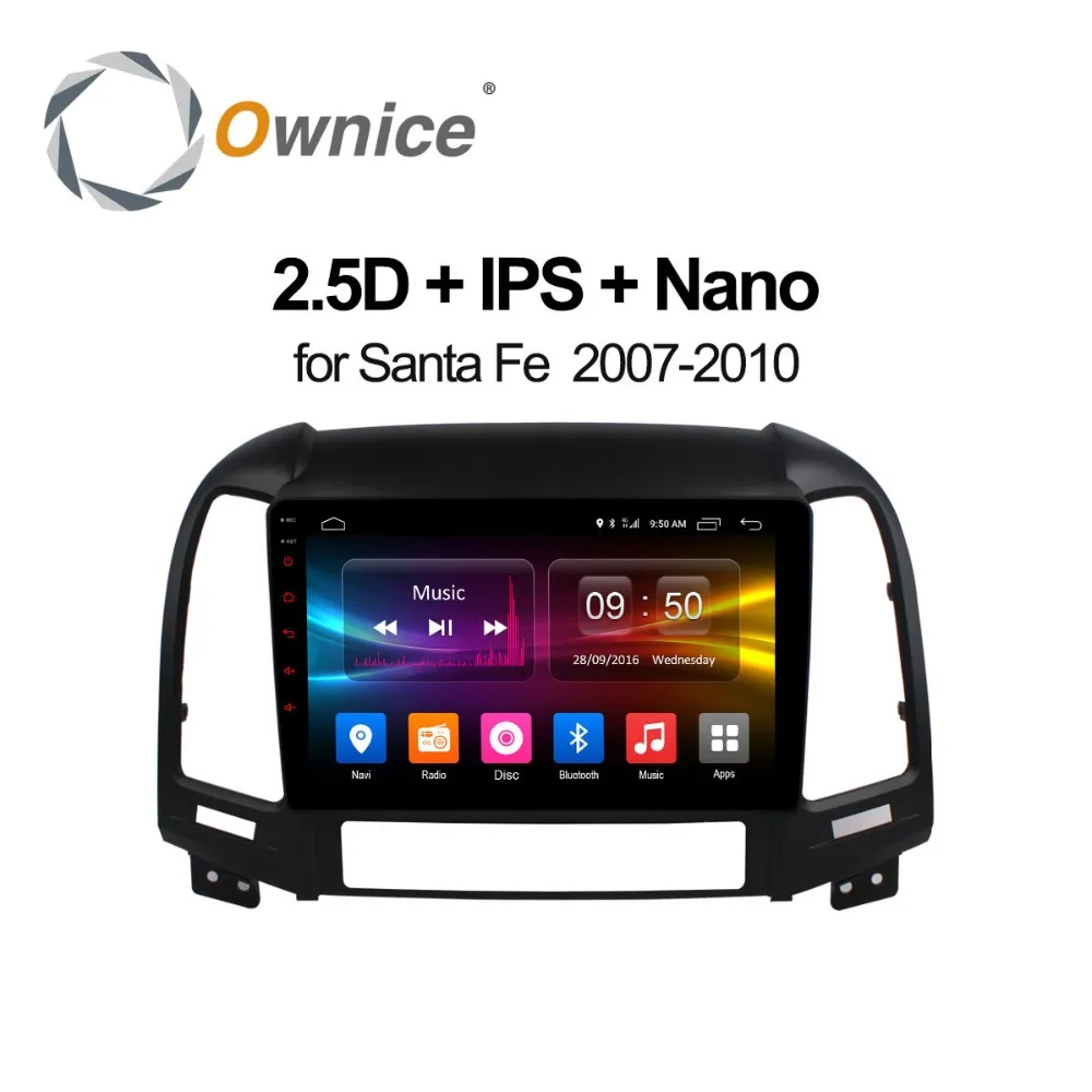 Ownice K1 K2 Восьмиядерный 2.5D Android 8 1 автомобильный DVD для hyundai Santa Fe 2007 2010 радио