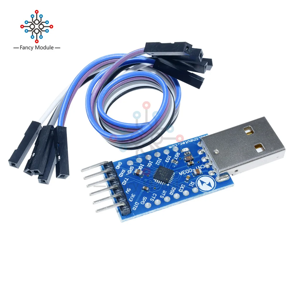 

USB 2.0 to TTL UART 6PIN Module Serial Converter CP2104 STC PRGMR Than CP2102