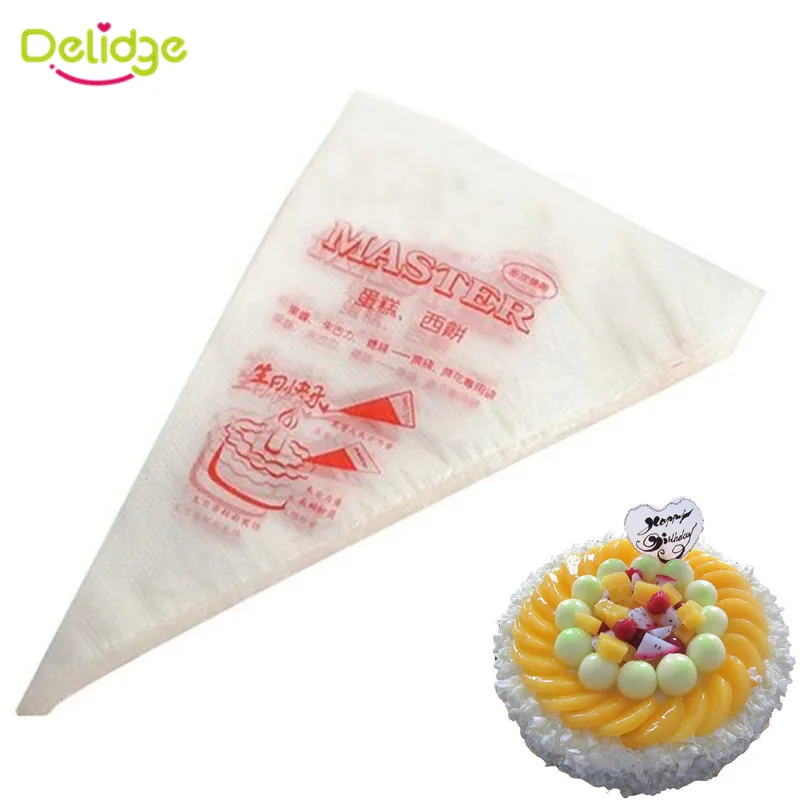 Одноразовый мешок для украшения торта Delidge 100 шт./компл. маленький размер насадка