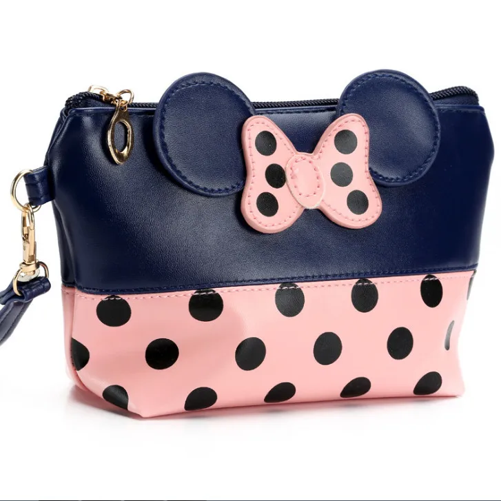 Новое поступление 2019 косметички милая мультяшная сумка в горошек женские