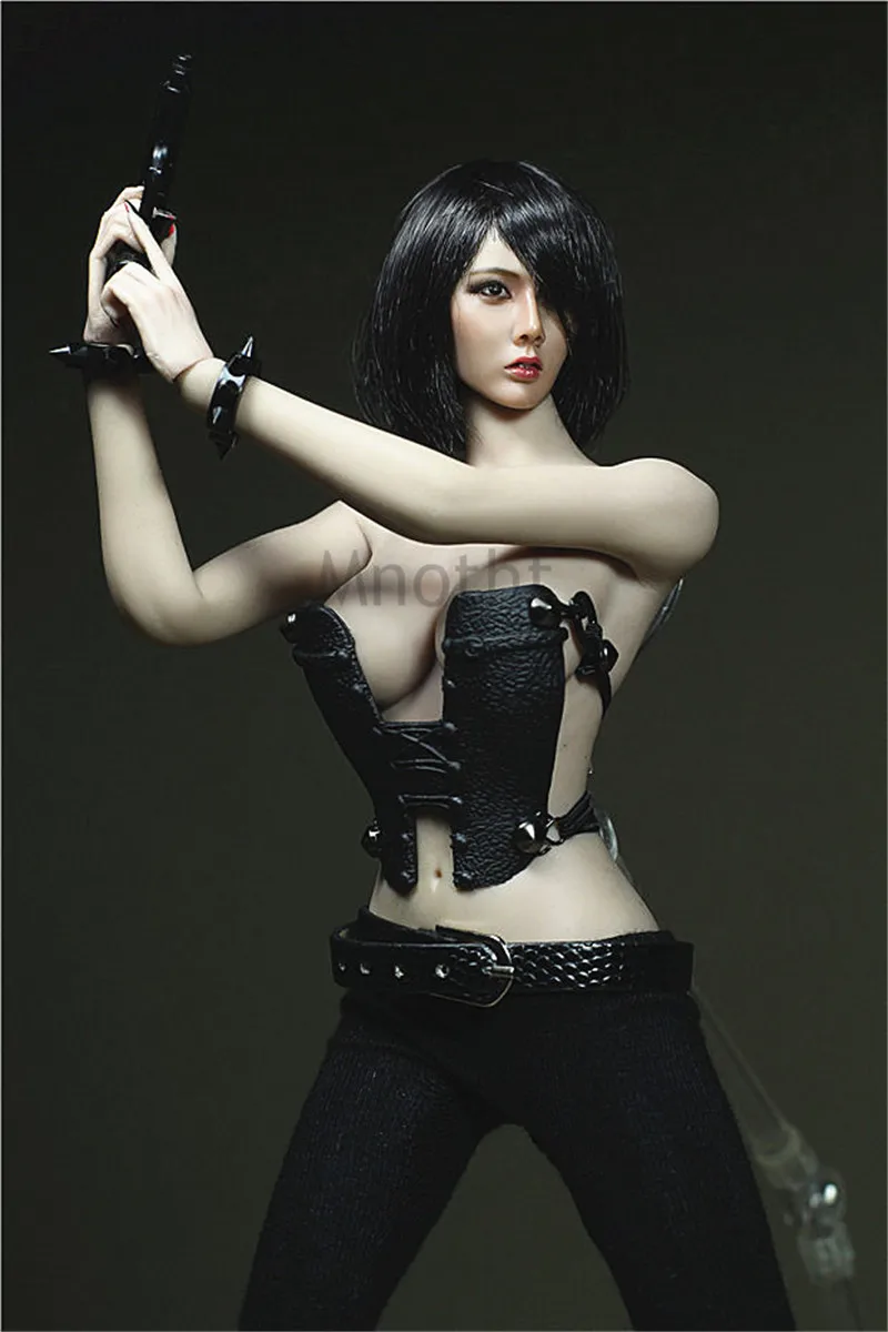 Новый набор одежды 1/6 Scale Night spirit girl Black корсет брюки пояс для поделок 12 дюймов фигурки jiaol Phicen игрушки