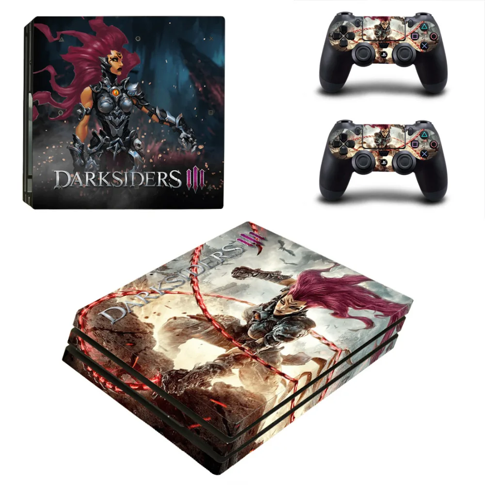 Игра Darksiders 3 PS4 Pro кожи Стикеры наклейка для Игровые приставки 4 консоли и 2
