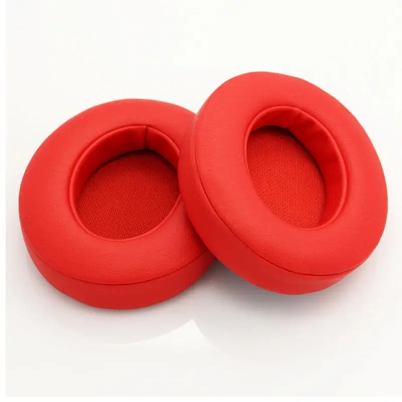 2шт/пара Кожаные насадки для наушников Foam для Monster Beats Studio 2.0 3.0, подушки для ушей, спонжевые амбушюры для замены.
