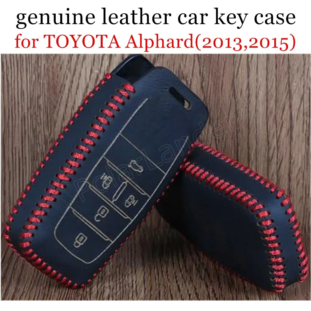 Только красный цвет Самая низкая цена ручного шитья кожаный чехол для ключа