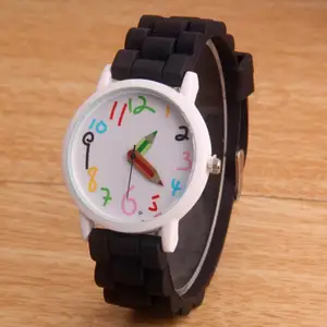 Женские часы 2020 Новинка Топ карандаш Детские Мультяшные часы Дети Женева повседневные кварцевые часы женские силиконовые часы Relogio Feminino