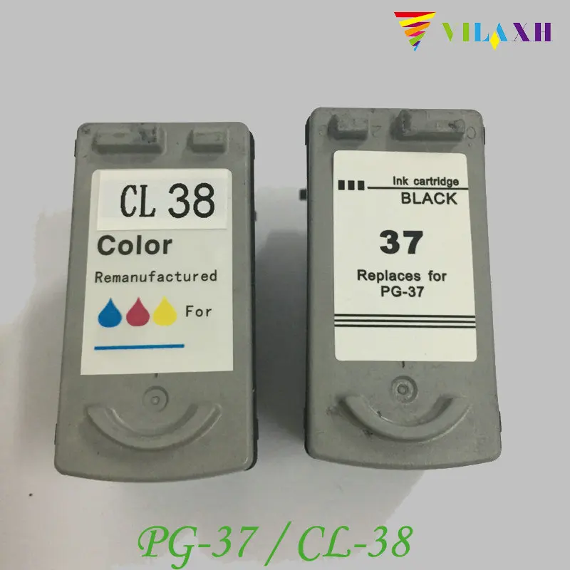 Vilaxh PG-37 CL-38 картридж для Canon PG37 CL38 PG 37 PIXMA MP210 IP1800 MP190 IP1900 IP2500 IP2600 MP140 MP220 MX300 MX310 |