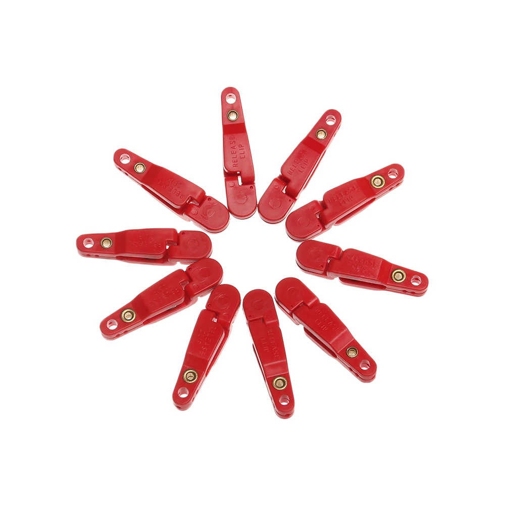 2Pcs Offshore Fishing Adjustable Planer Board Release Clip Line Clips Red 4.8*1.1cm Snap Accessories | Спорт и развлечения