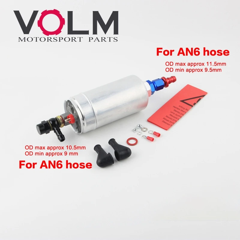 Высокое качество внешний топливный насос 044 OEM: 0580 254 044 Poulor 300lph AN6 push-уведомление установки одного кронштейн насоса FP044I