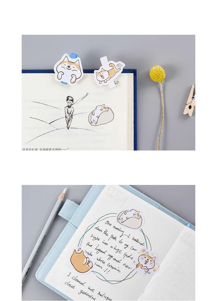 45 шт./лот милые собаки Декоративные Diy Дневник наклейки Kawaii планировщик для скрапбукинга липкие канцелярские принадлежности Escolar школьные принадлежности