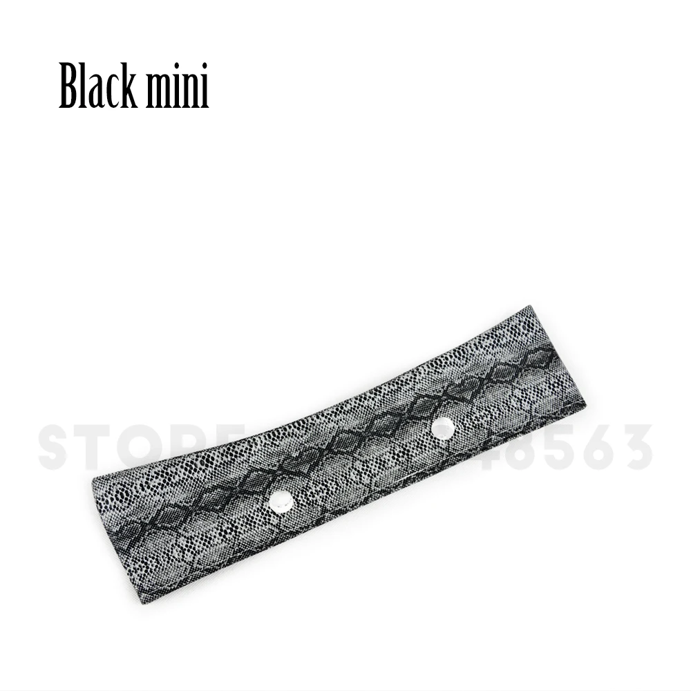 black mini Новинка; украшение из искусственной кожи; искусственная кожа; Змеиный узор; отделка; Obag O Bag; змеиная отделка; сезон весна - Цвет: black mini