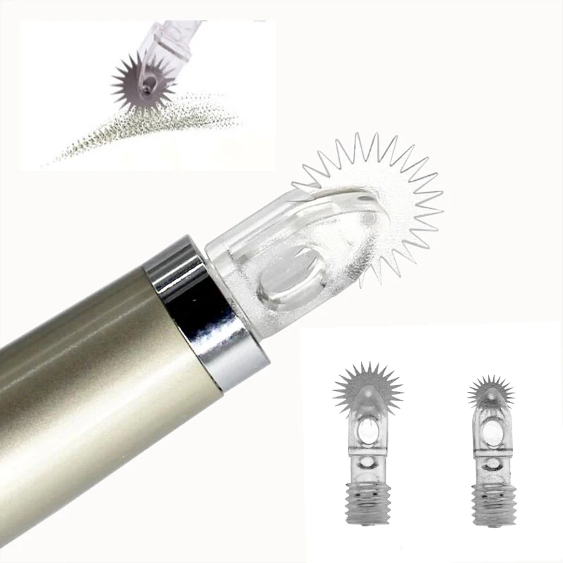 Newest Disposable Roller Microblading Needles Tattoo Eyebrow Fog Embroidery Pin for Permanent Makeup Micro Manual Pens 50pcs/lot | Красота и