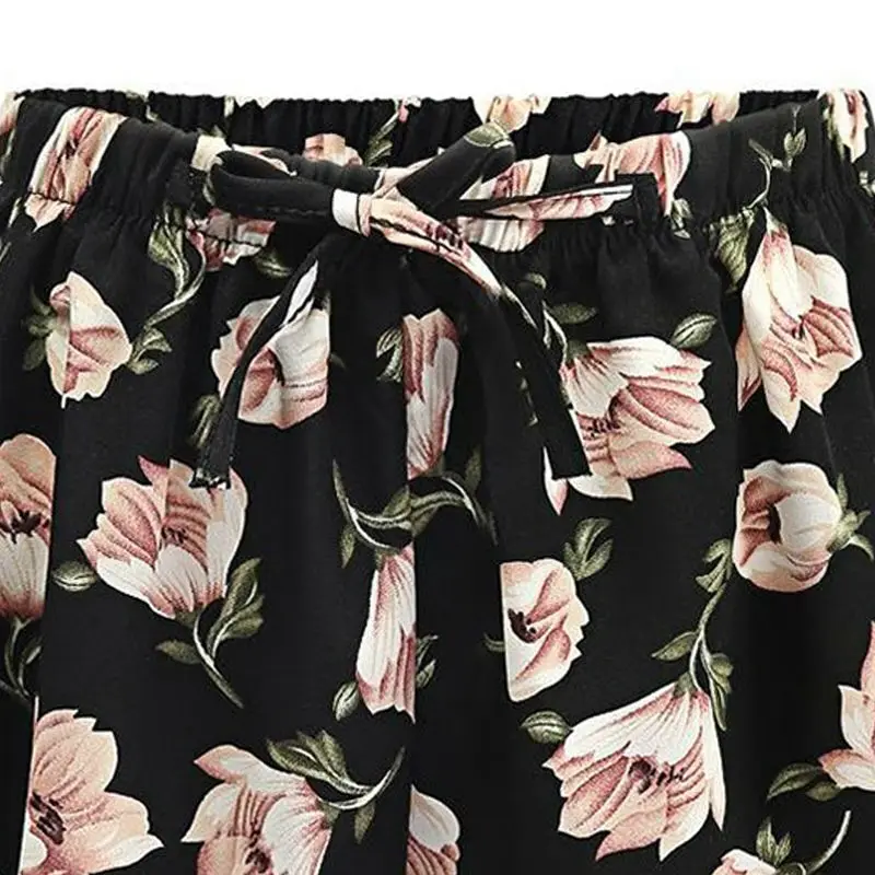 Комплект из 2 предметов Женская летняя обувь Цветочный принт повседневные