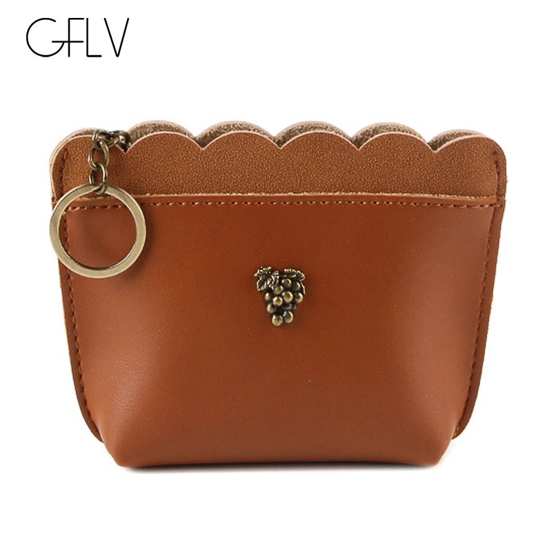 GFLV бренд 2019 Кошелек для монет женщин Мини PU женские Кошельки наушники с молнией