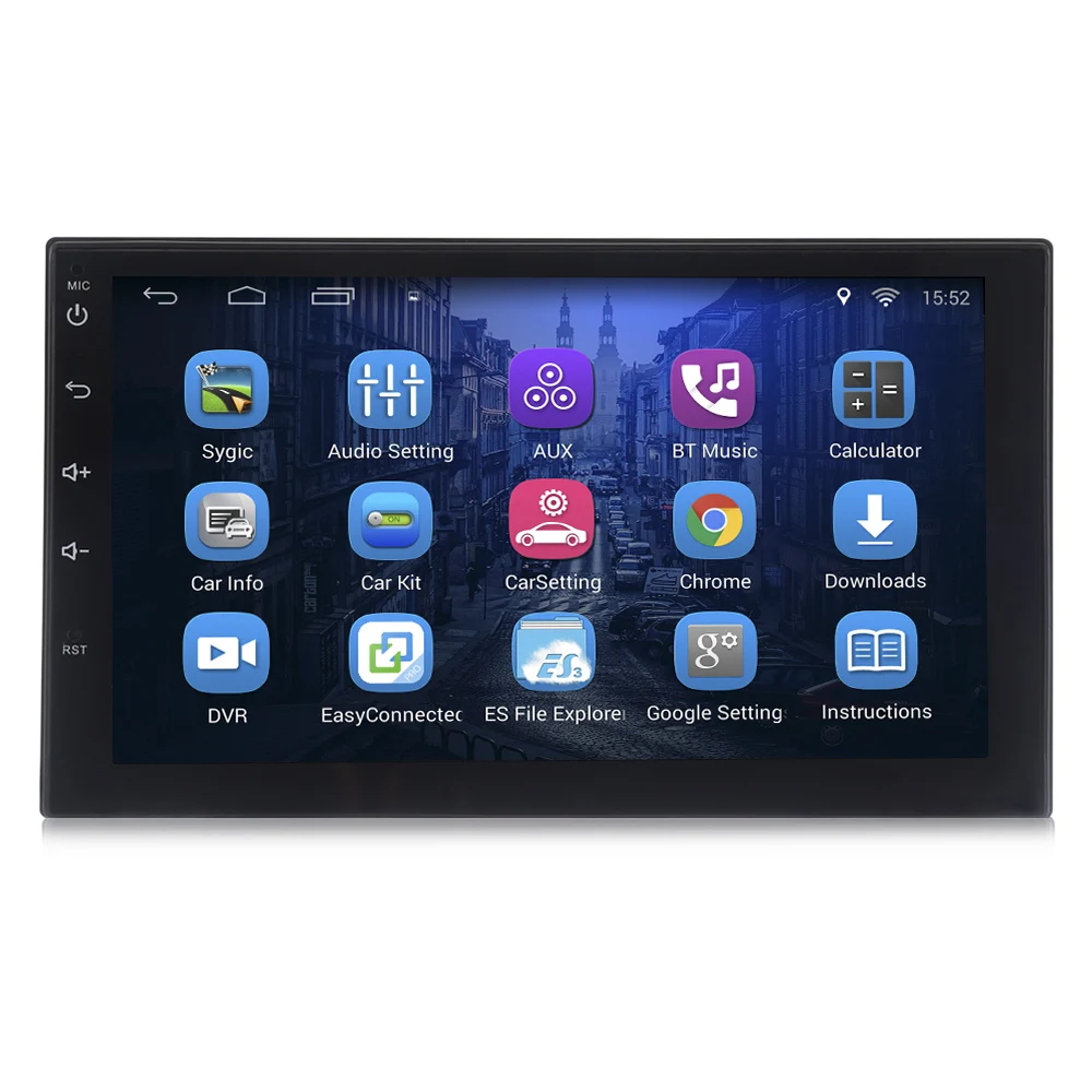 Многофункциональный Универсальный 7002 Android 6.0 bluetooth fm Радио RDS GPS Автомобильный