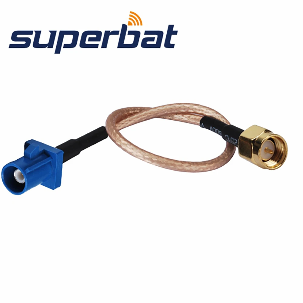 Superbat Универсальный коаксиальный кабель Fakra C с разъемом SMA папа RG316 15 см RF|sm plug| |